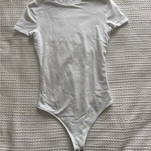 Abercrombie & Fitch White Short Sleeve Bodysuit